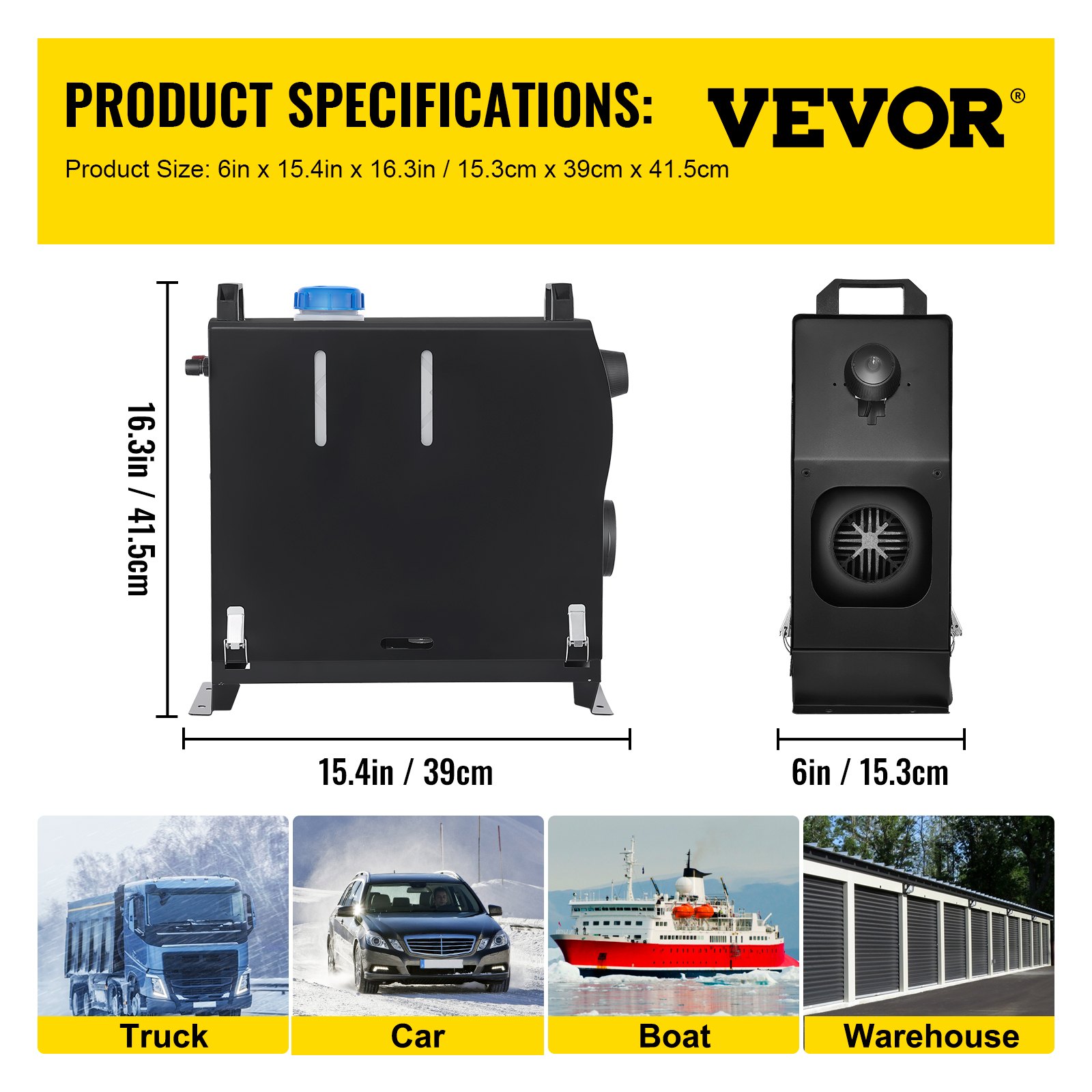 VEVOR Diesel Air Heater All In One Fast Heating 8KW Diesel Heater 12V   Diesel Heater F6 