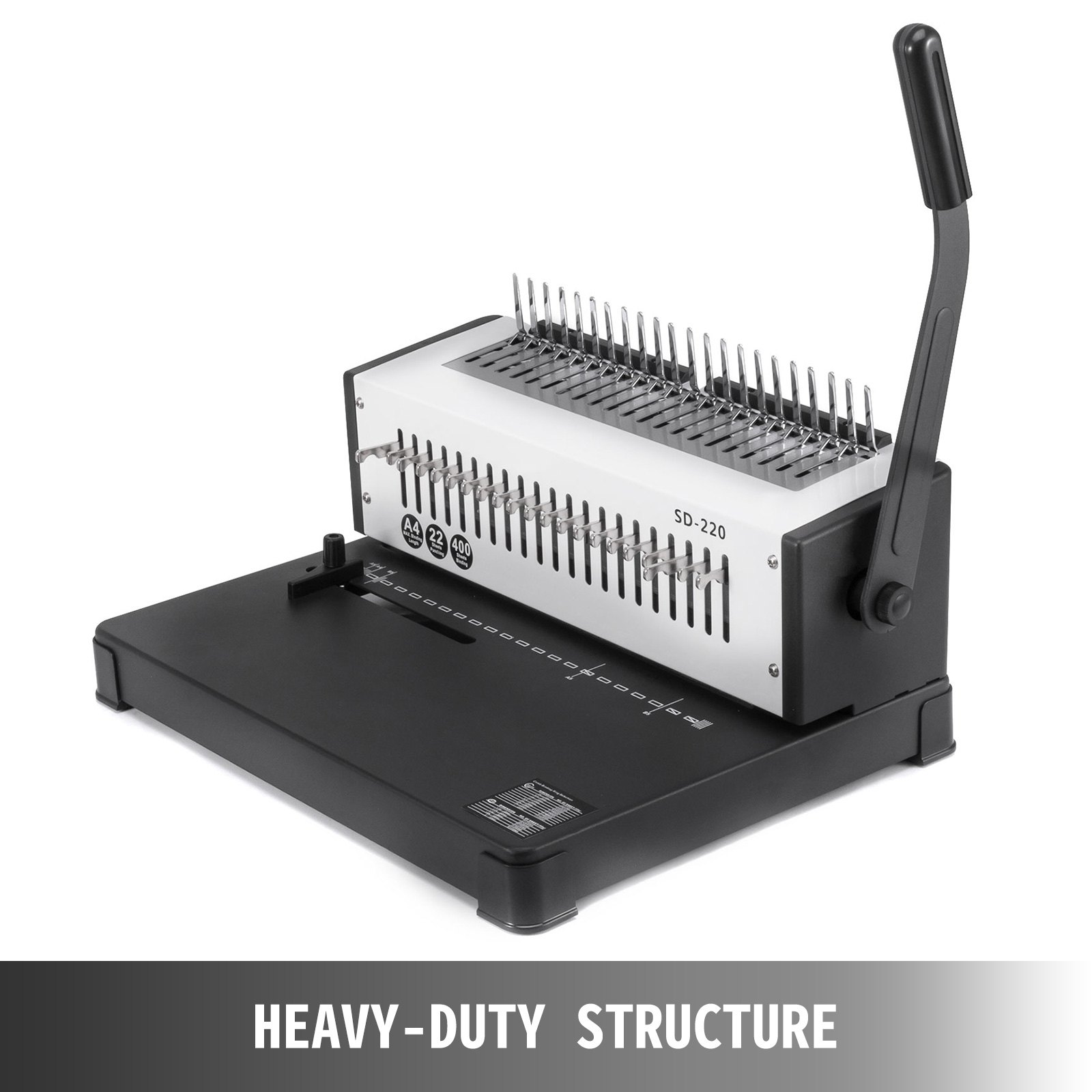 VEVOR VEVOR 21 Holes Metal Coil Binding Machine SD220B Book Binding