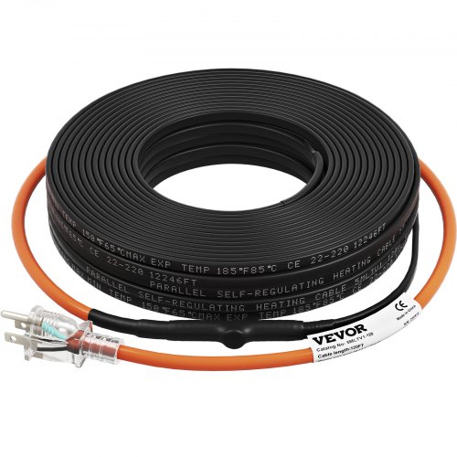 VEVOR SelfRegulating Pipe Heating Cable, 120feet 5W/ft Heat Tape for
