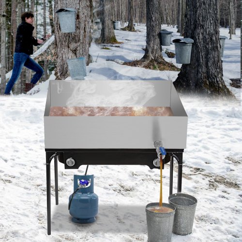 VEVOR Maple Syrup Evaporator Pan 24x18x6 Inch Stainless Steel Maple
