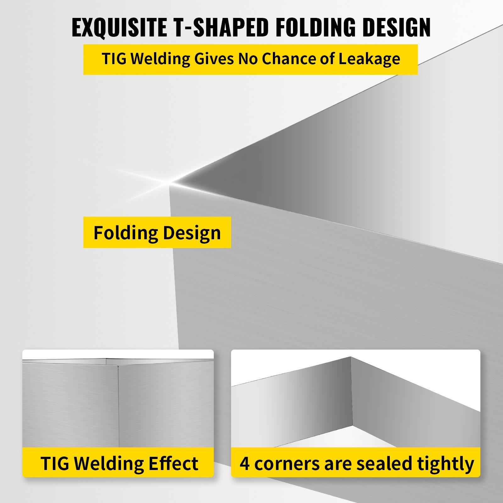 VEVOR Maple Syrup Evaporator Pan 24x18x6 Inch Stainless Steel Maple
