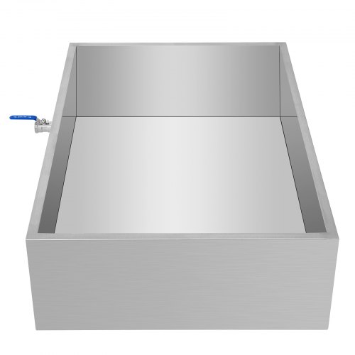 Flat Maple Syrup Pan w/Valve. Stainless Steel, Evaporator VEVOR US