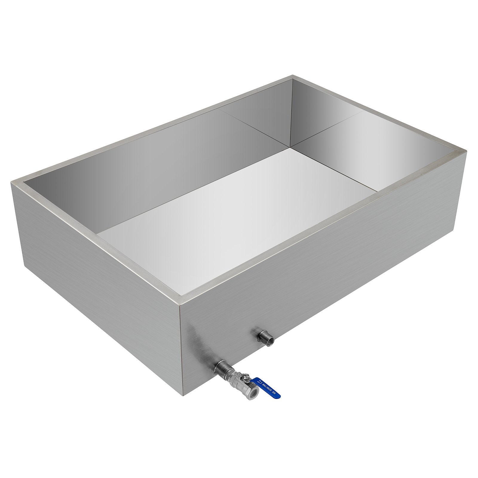 Flat Maple Syrup Pan w/Valve. Stainless Steel, Evaporator VEVOR US
