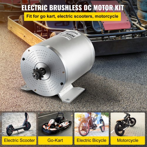 VEVOR Brushless Motor Go Kart Electric Motor For Go Kart 48v 2000w W/controller VEVOR EU VEVOR Brushless Motor Go Kart Electric Motor For Go Kart 48v 2000w W/controller VEVOR EU