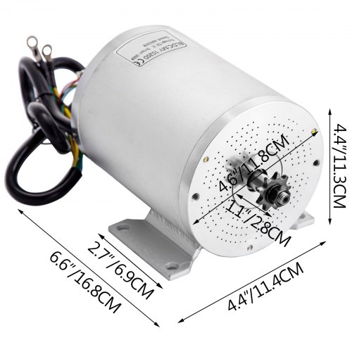 VEVOR Brushless Motor Go Kart Electric Motor For Go Kart 72v 3000ww
