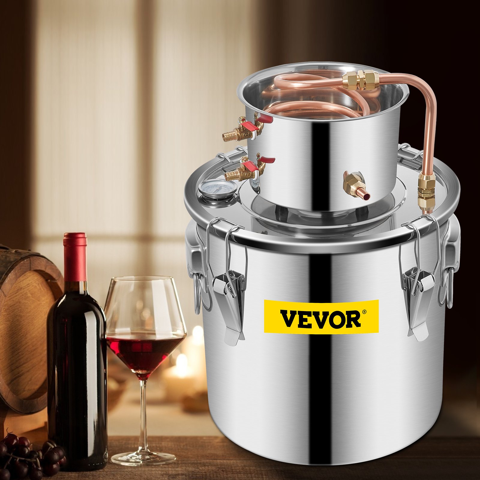 Destilador De Alcohol Vevor Moonshine Still 5 Gal 21l | Cuotas sin interés