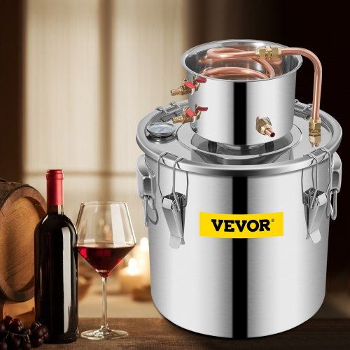 VEVOR Alcohol Still 8Gal 30L Stainless Steel Water Alcohol Distiller ...