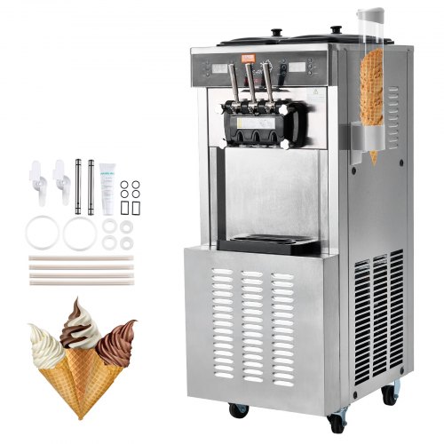 VEVOR Commercial Ice Cream Machine, 34-44 L/H Yield, 1850W 3