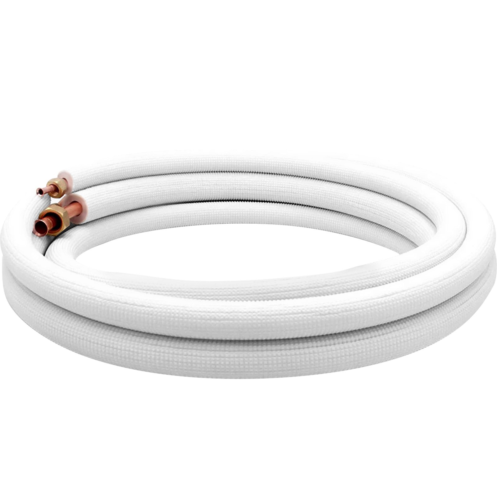 VEVOR Mini Split Copper Line Set 16ft Length, 3/8" & 5/8" OD Copper Pipes for Mini Split Air