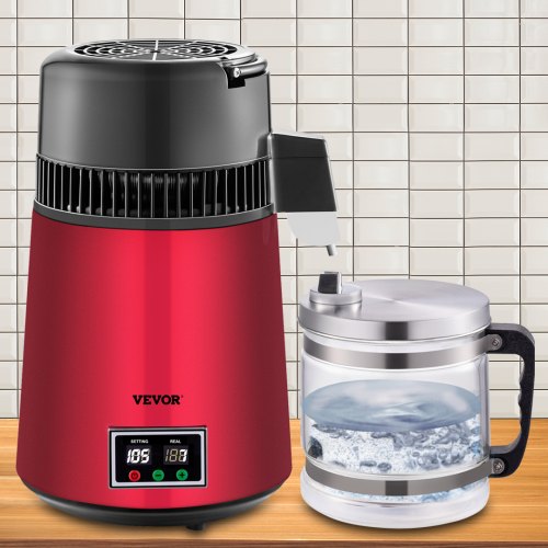 VEVOR Water Distiller, 4L Distilled Water Maker, Pure Water Distiller