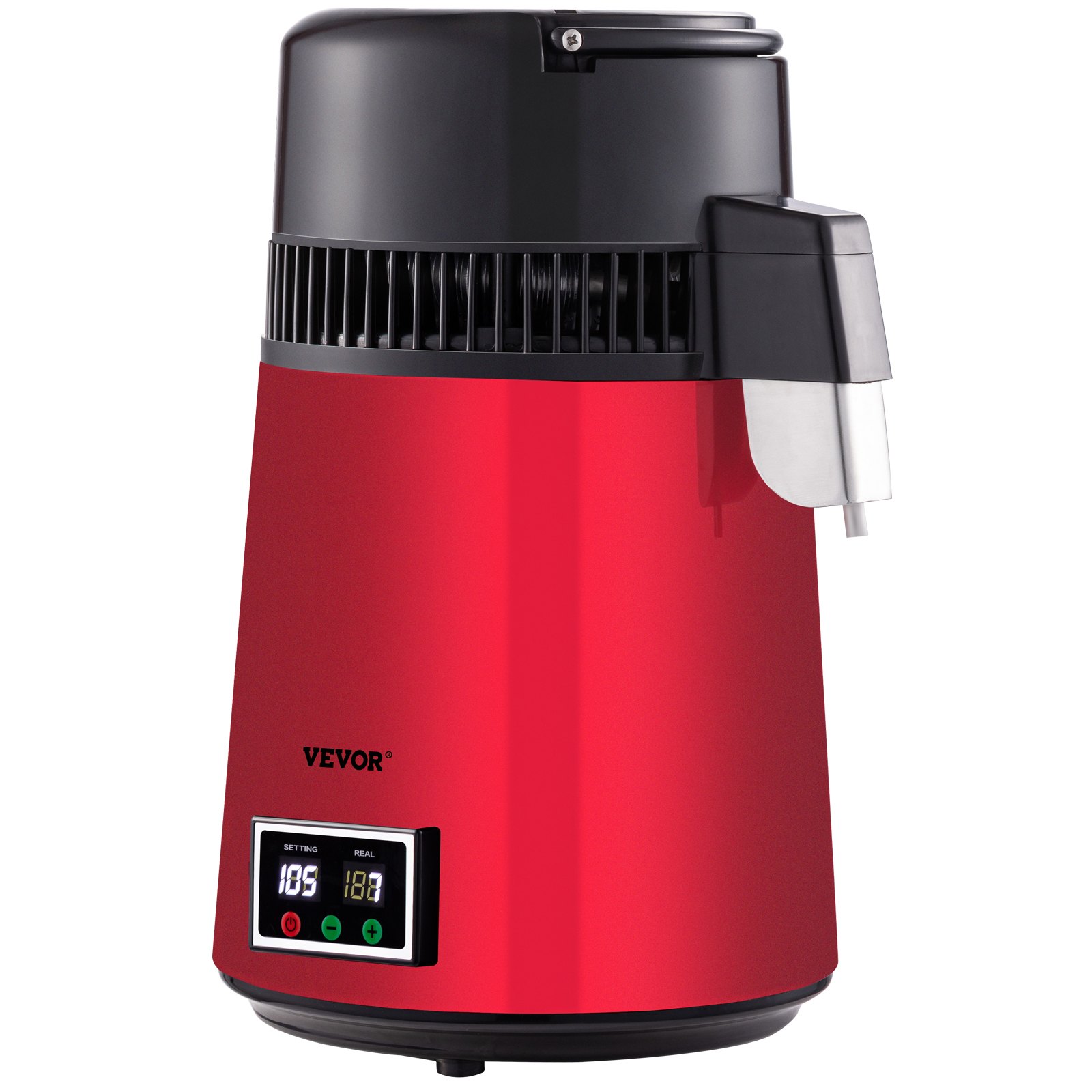 VEVOR Water Distiller, 4L Distilled Water Maker, Pure Water Distiller with Dual Temperature