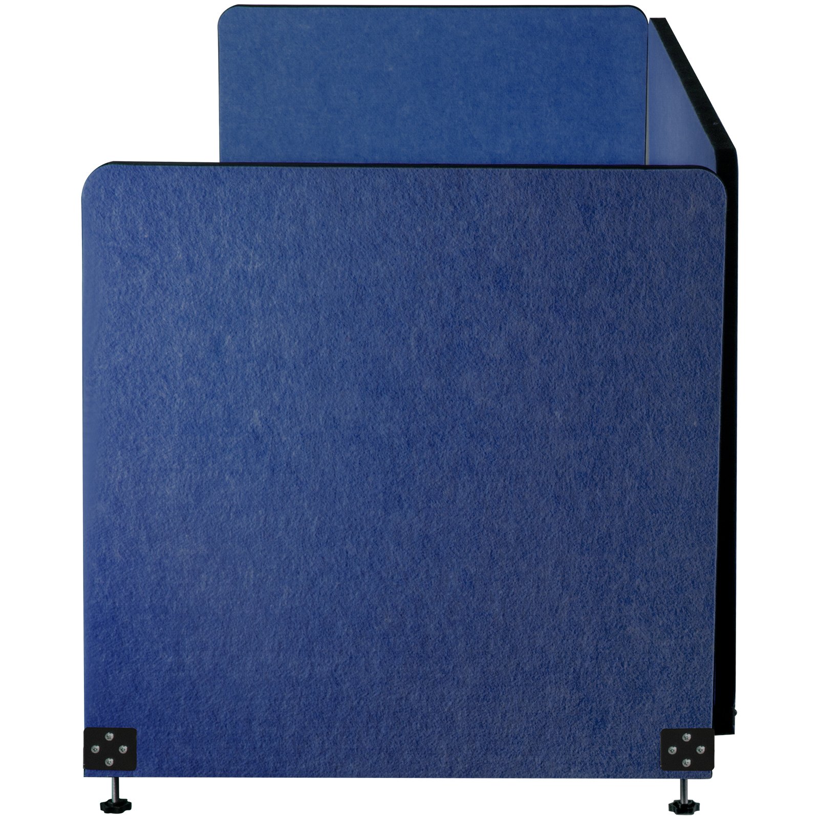VEVOR Desk Divider 60''X 24''(1) 24''X 24''(2) Desk Privacy Panel 3 Steel Blue Flexible Mounted