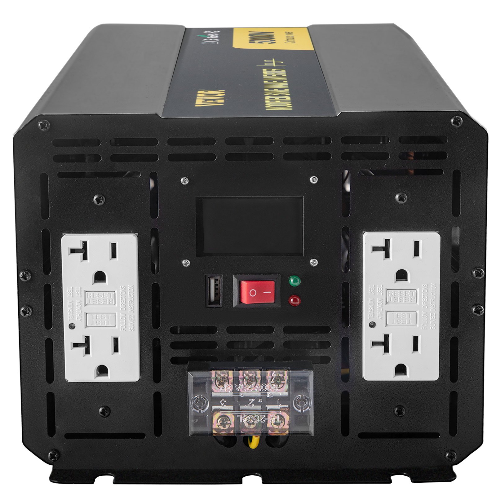 VEVOR Power Inverter, 5000W Modified Sine Wave Inverter, DC 12V to AC