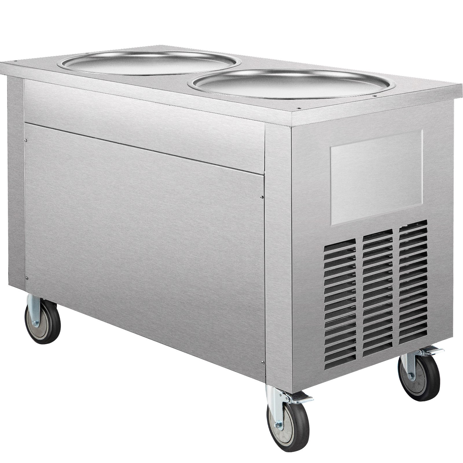 VEVOR Fried Ice Cream Roll Machine Commercial Ice Roll Maker for Yogurt