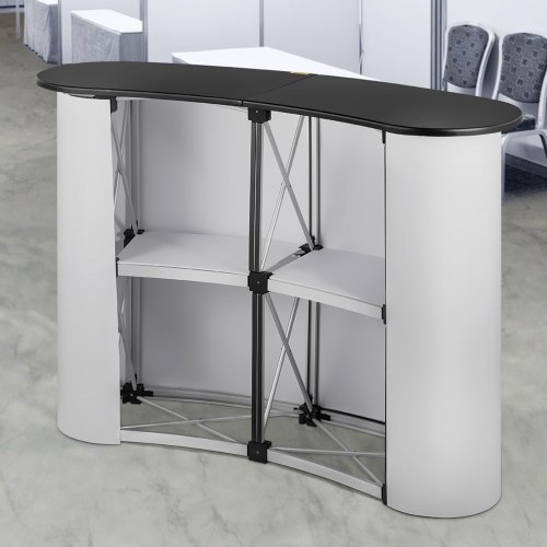 VEVOR Portable Tradeshow Podium Table Display Exhibition Counter Stand ...