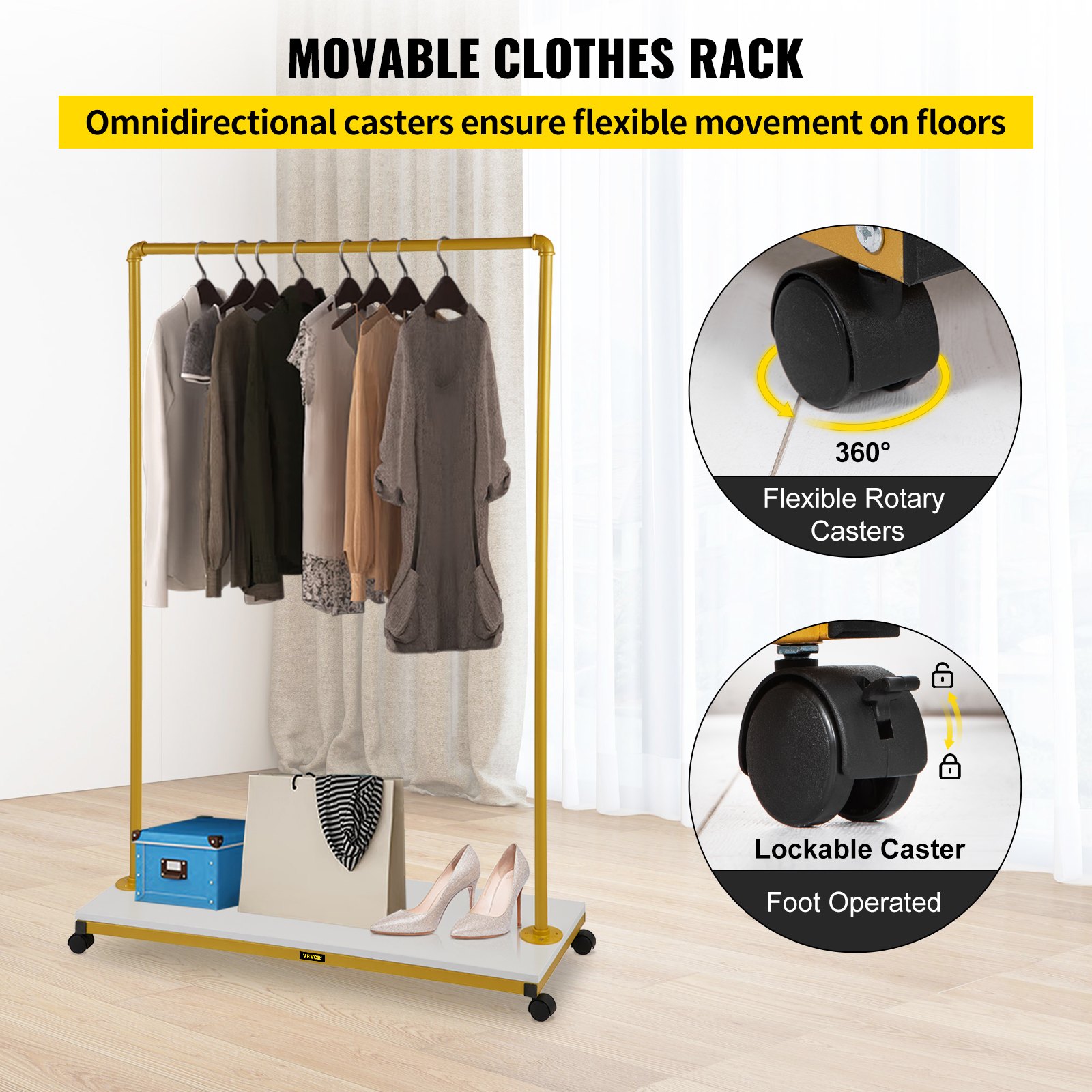 VEVOR Clothing Garment Rack, 39.4