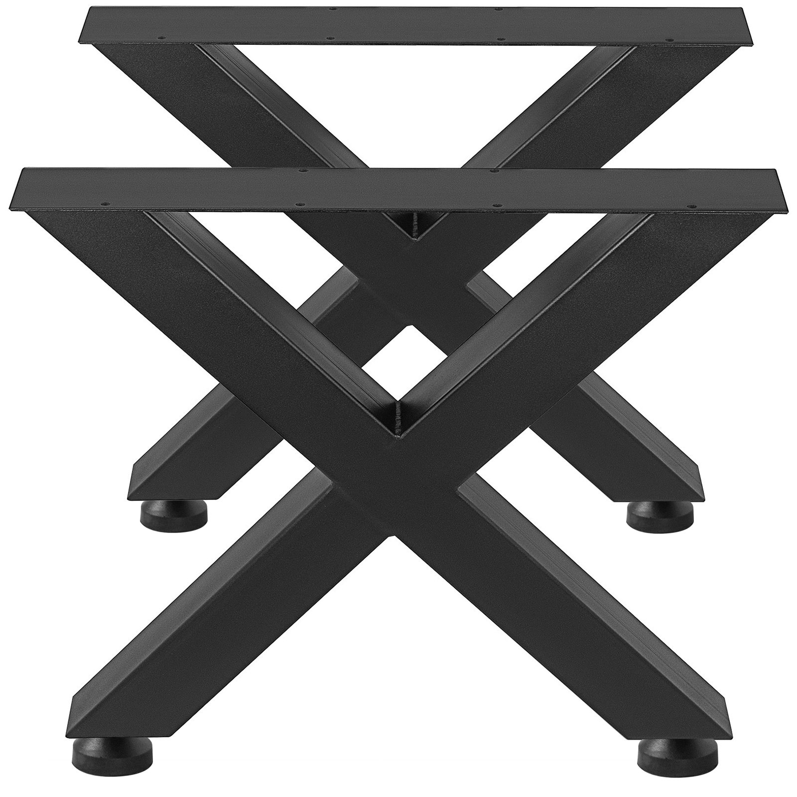 Black Table Legs Xframe Metal Dining Table Desk 400X395MM VEVOR US