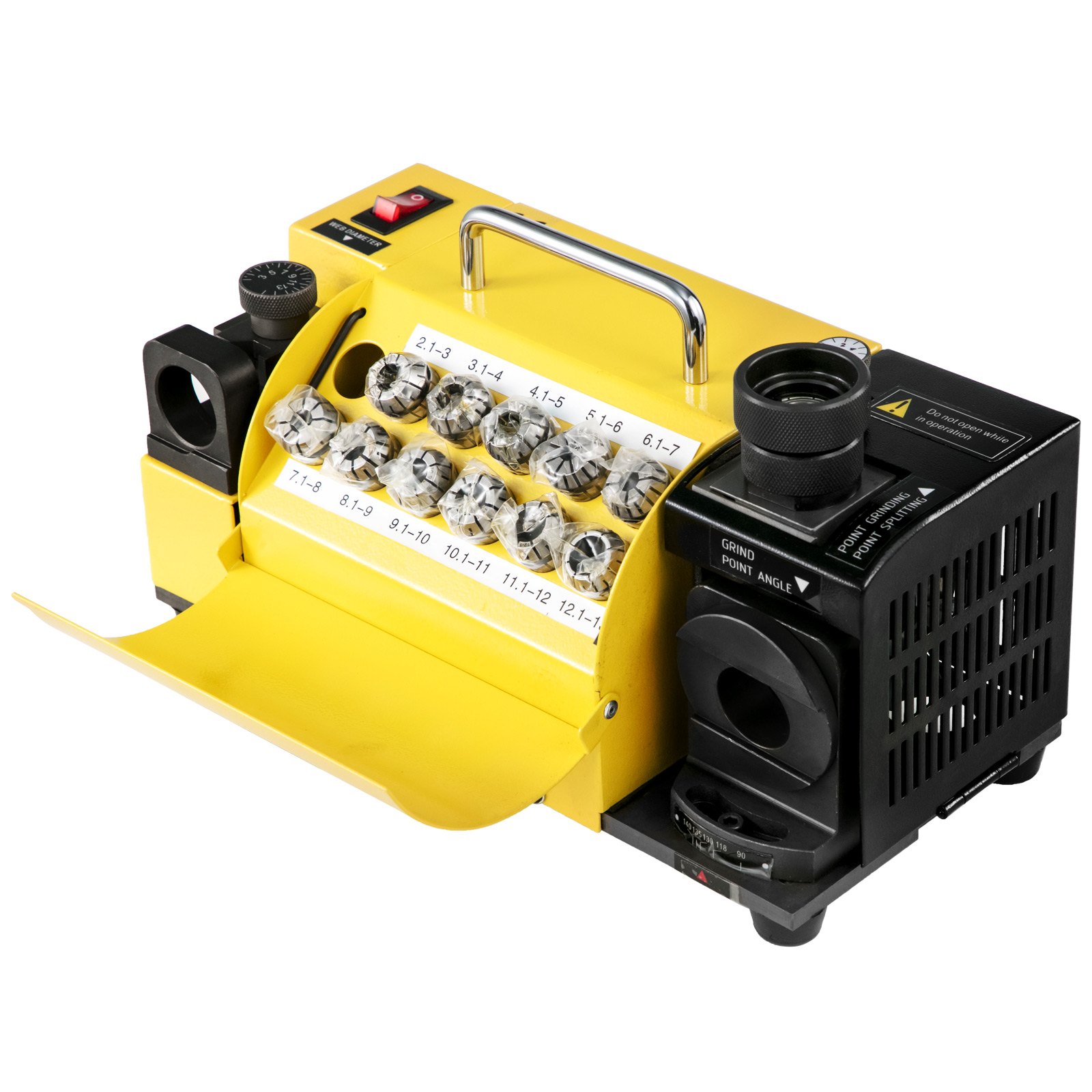 VEVOR End Mill Sharpener MR13B 313mm Drill Bits Grinder 6 Collects