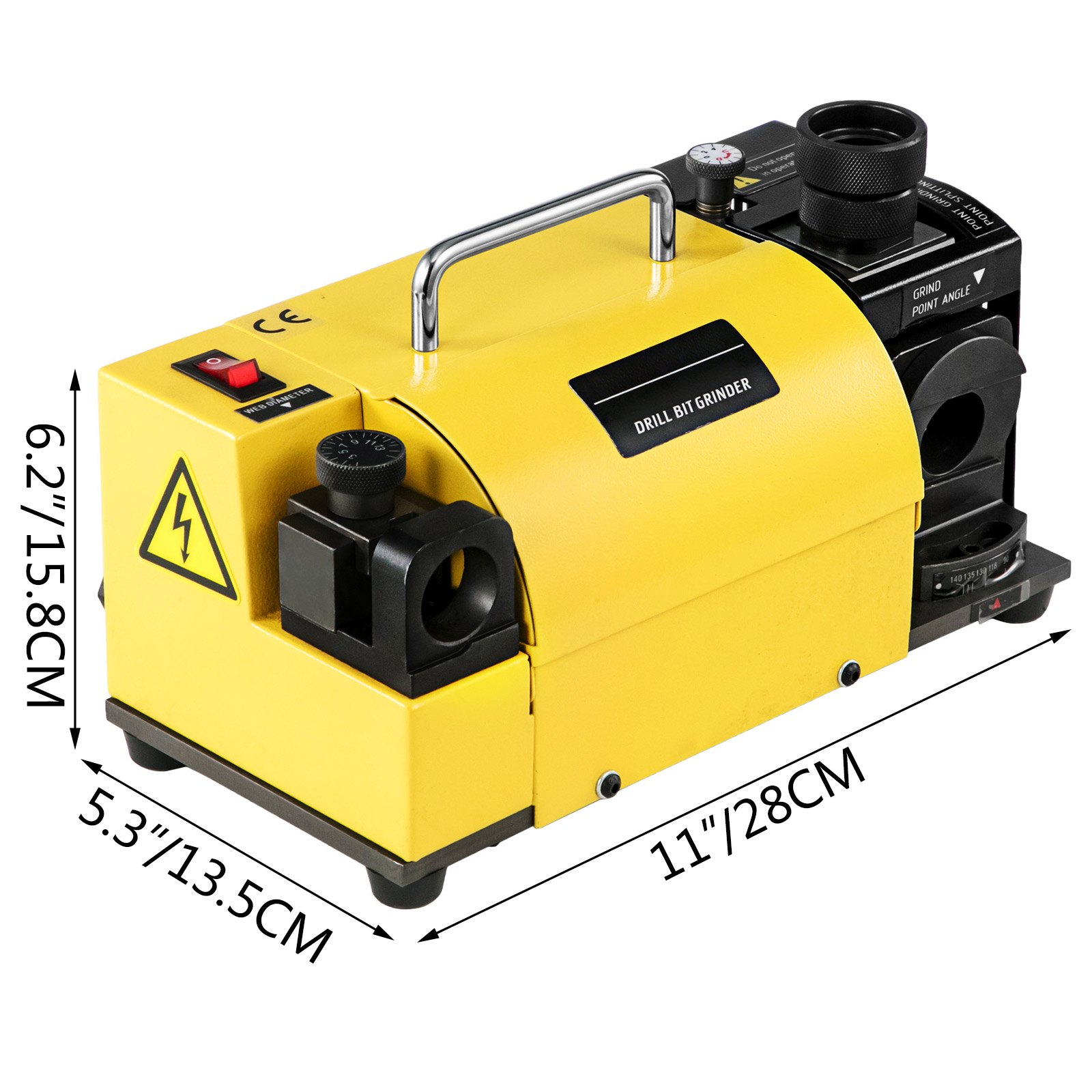 VEVOR Drill Bits Sharpener MR-13B Φ3-Φ13(Φ15) Drill Bits Sharpener and ...