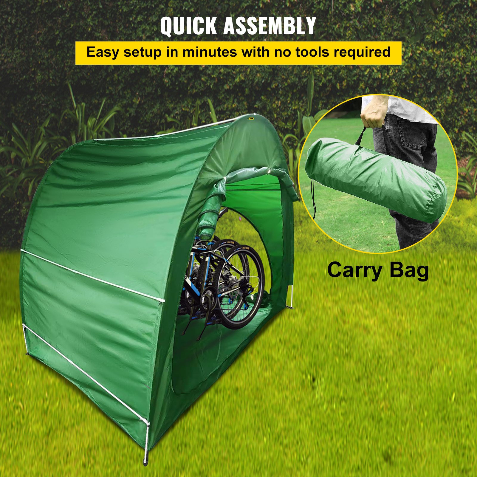 VEVOR Bicycle Storage Tent Bike Storage Cover Large Waterproof Shed w