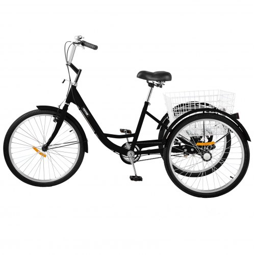 VEVOR Adult Tricycle 20 inch Single Speed Size Adjustable Trike with ...