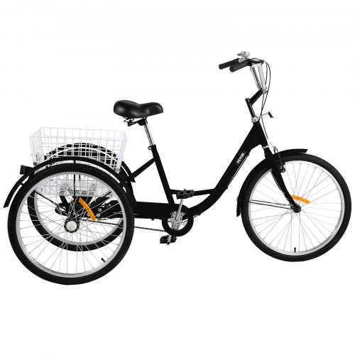 VEVOR Adult Tricycle 20 inch Single Speed Size Adjustable Trike with ...