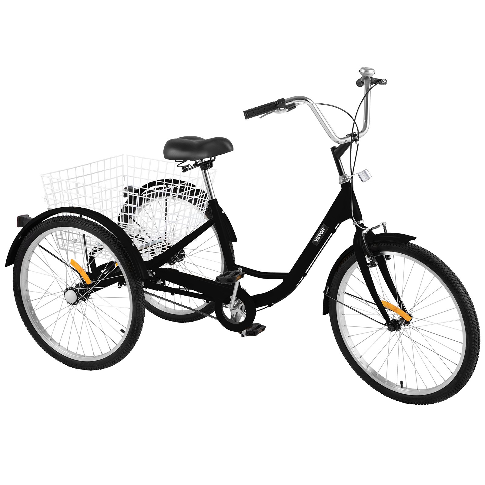 VEVOR Adult Tricycle 20 inch Single Speed Size Adjustable Trike with ...