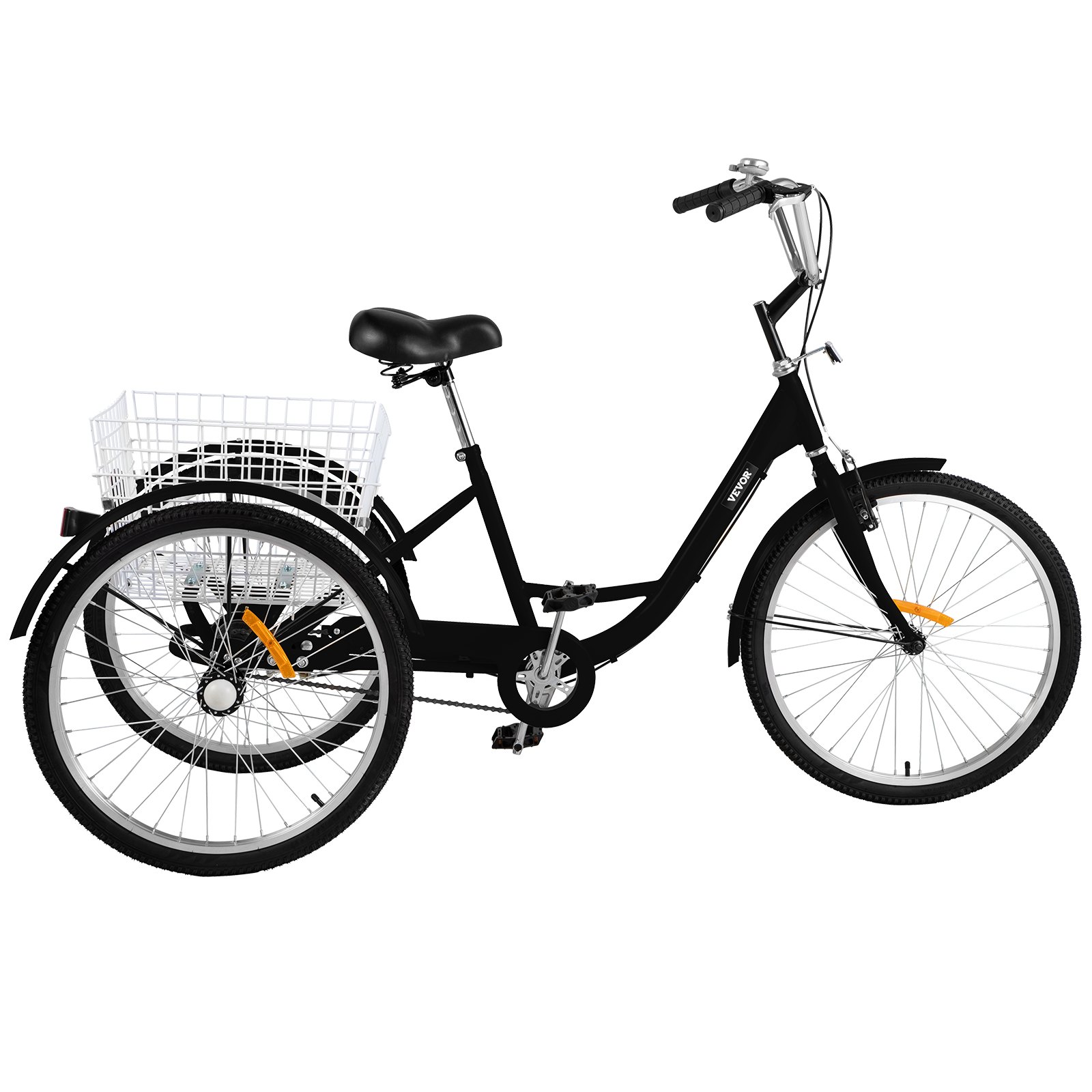 Vevor Adult Tricycle 20 Inch Single Speed Size Adjustable Trike With 