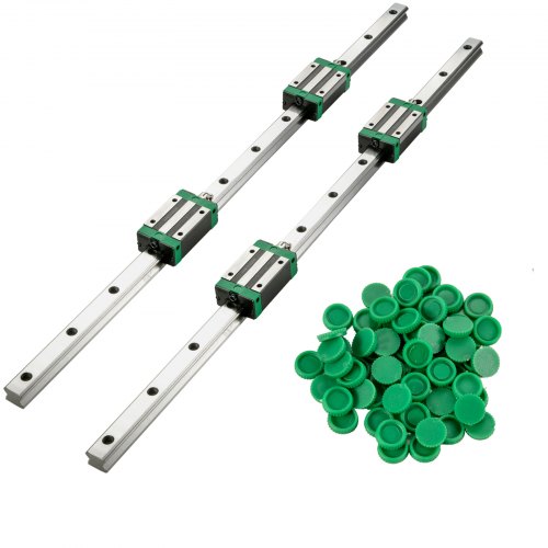 VEVOR 2PCS Linear Rail 0.79-79 Inch, Linear Bearings and Rails with ...