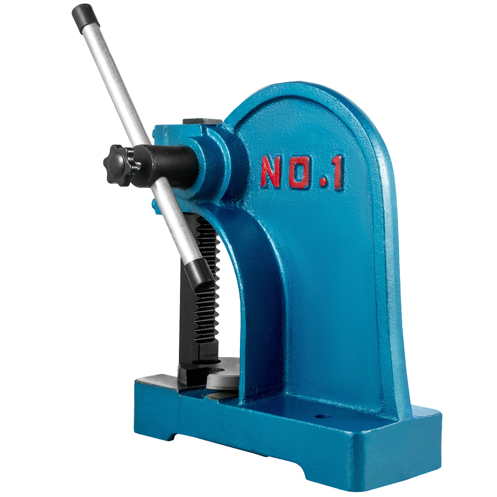 VEVOR Manual Arbor Press 1 Ton, 45/8" Max. Working Height, Ratchet