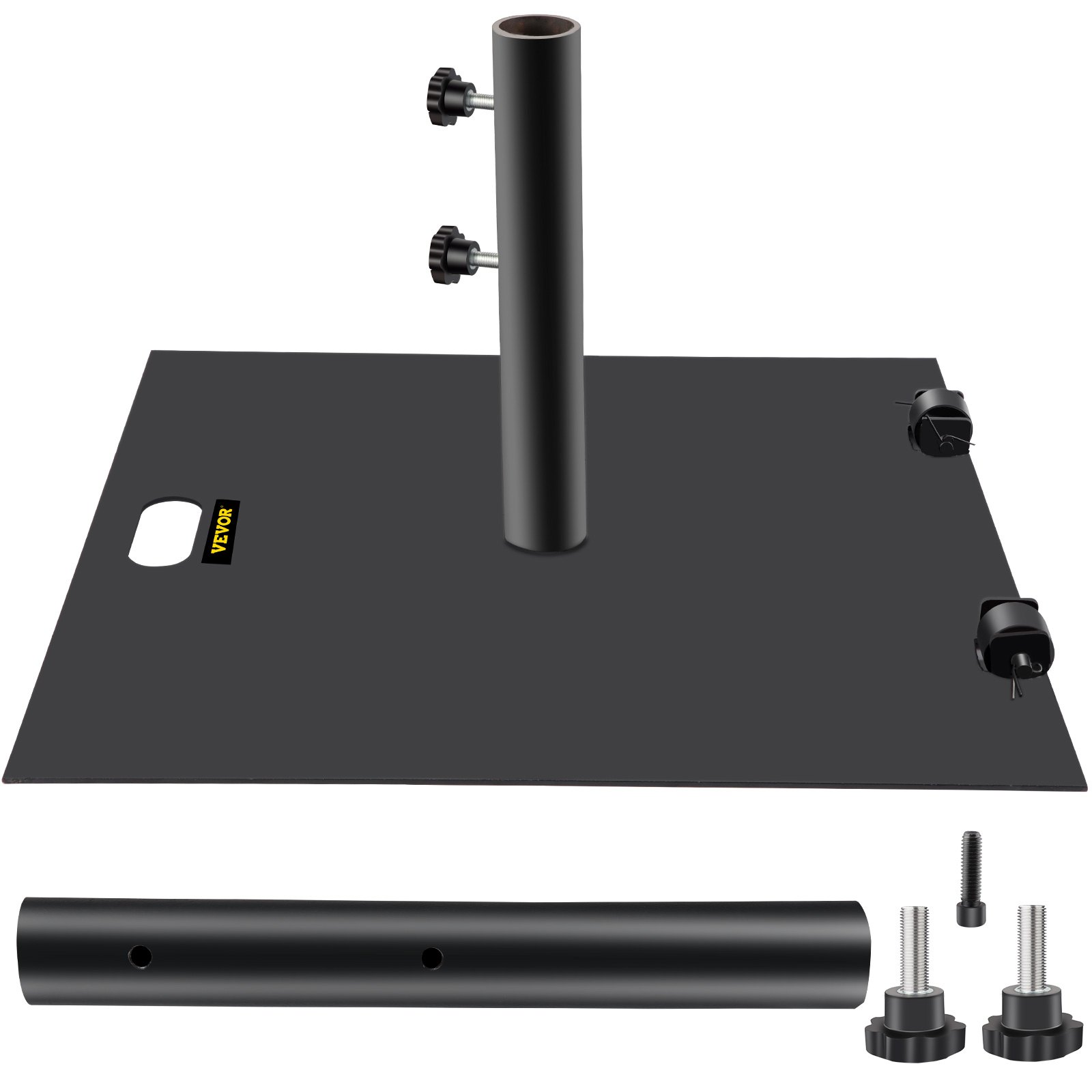 VEVOR Umbrella Base, 24" Square Heavy Duty Umbrella Base, 39lbs