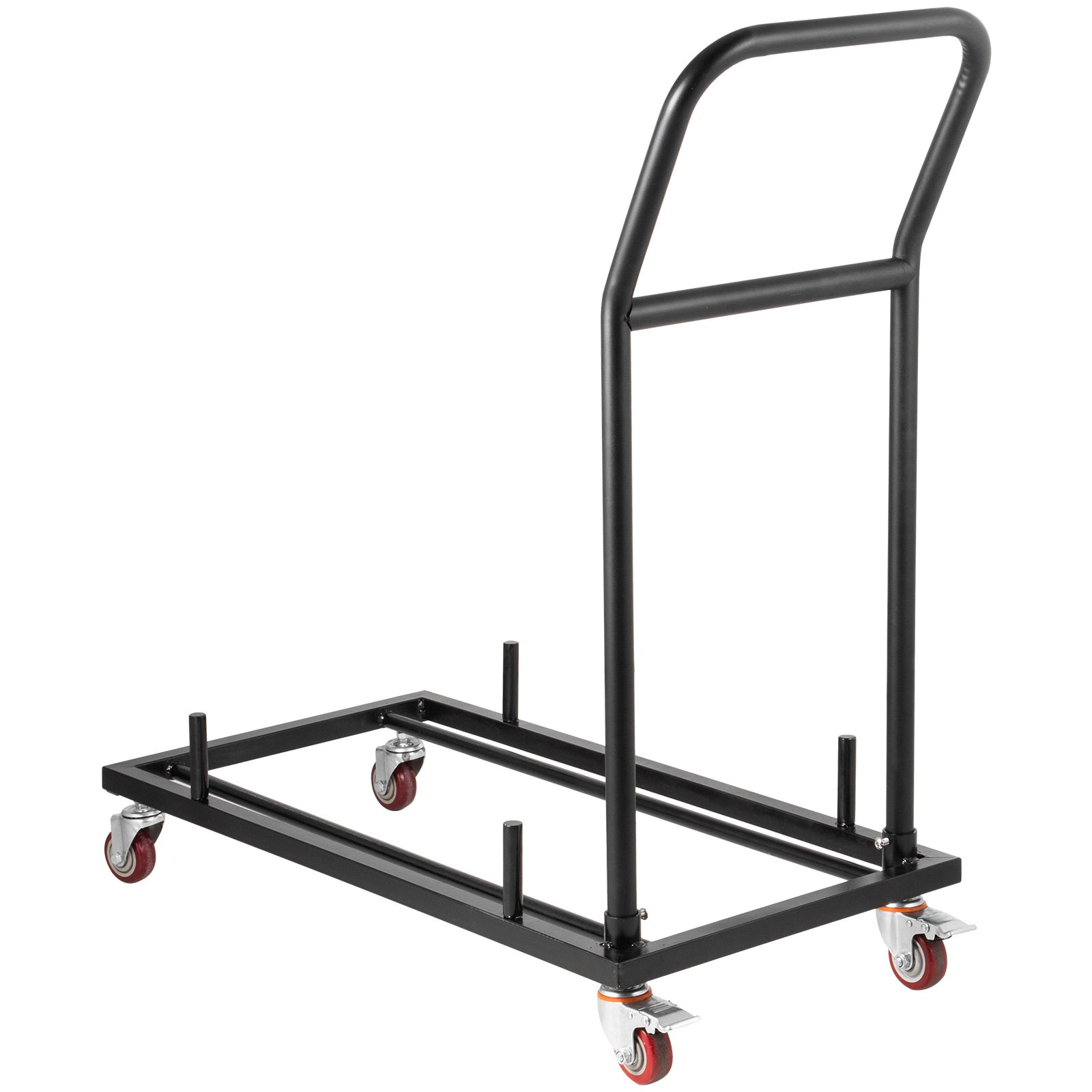 Folding Chair Cart Dolly for 36 Folding Chairs Black LShaped Steel