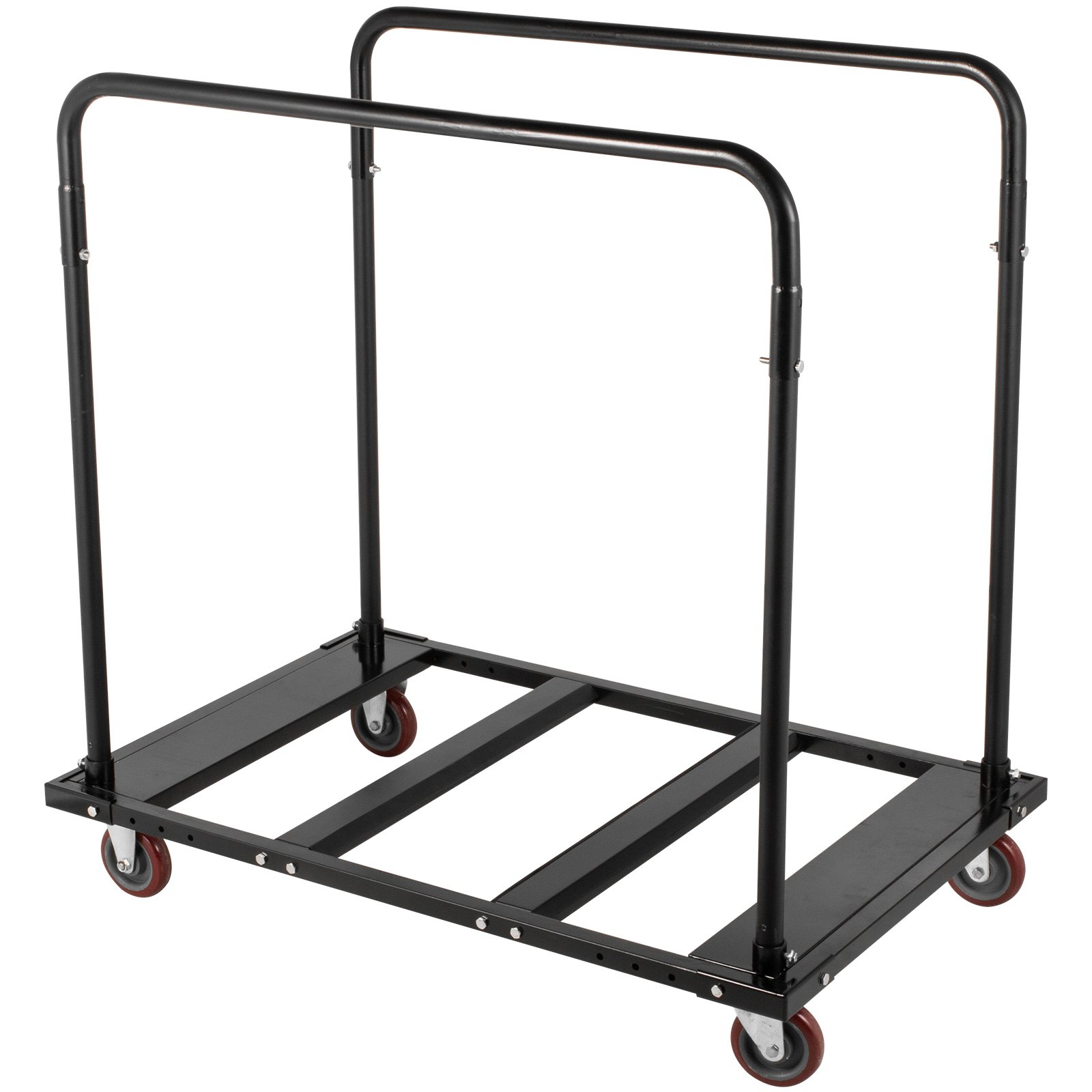 VEVOR Folding Table Cart Black Table Rack for 60" Round Tables Heavy