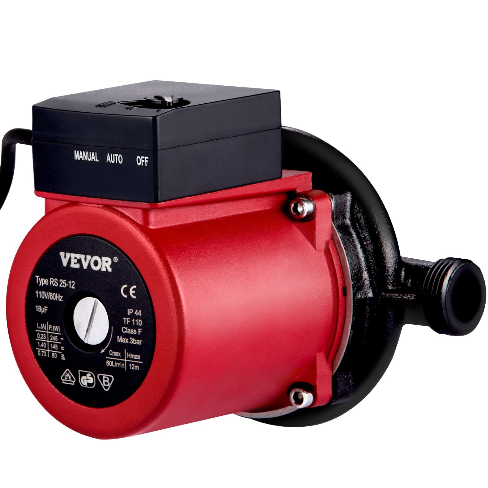 Vevor Hot Water Recirculating Pump 245w 110v Water Circulator Pump