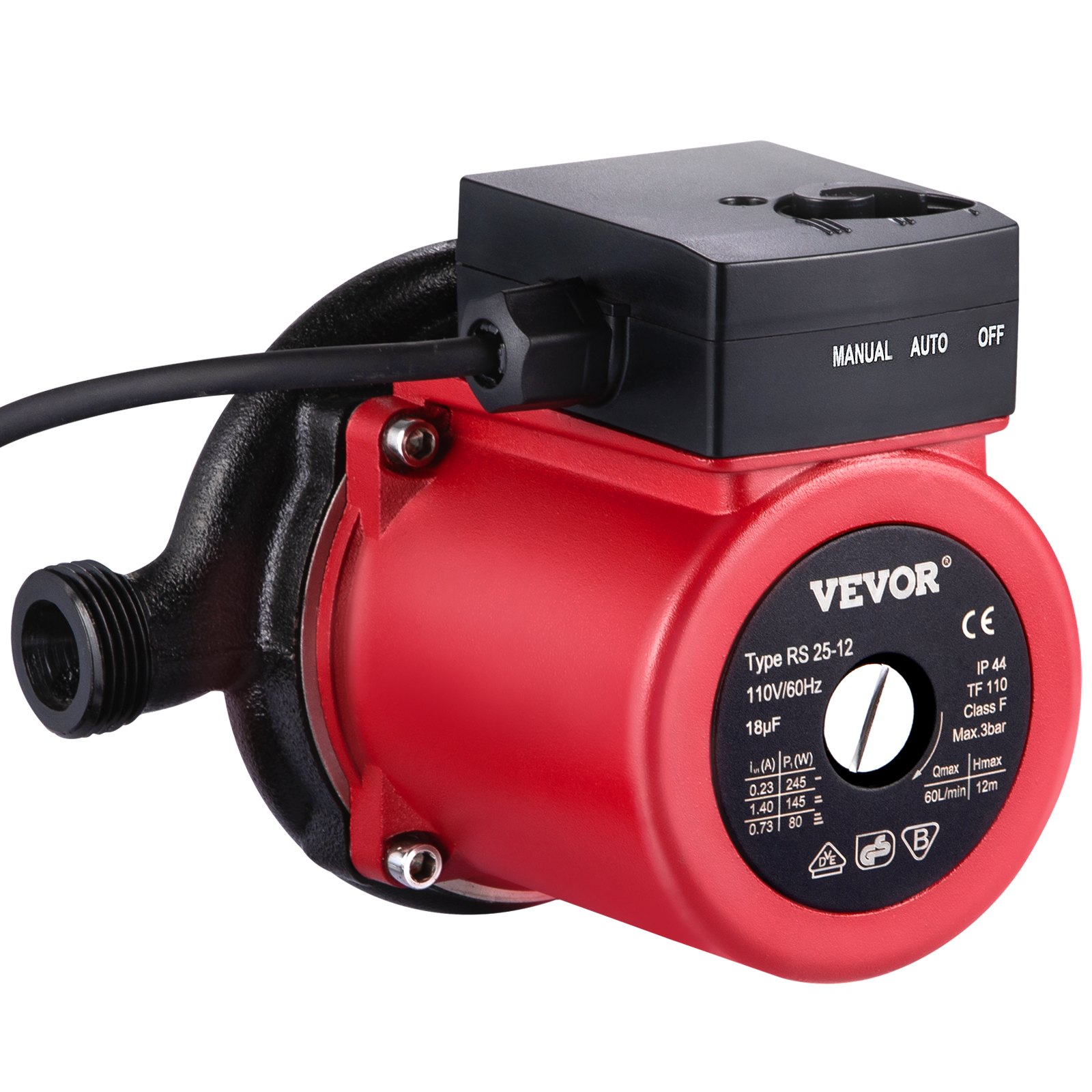 Vevor Recirculating Pump Lowes VEVOR RS15-6 Hot Water