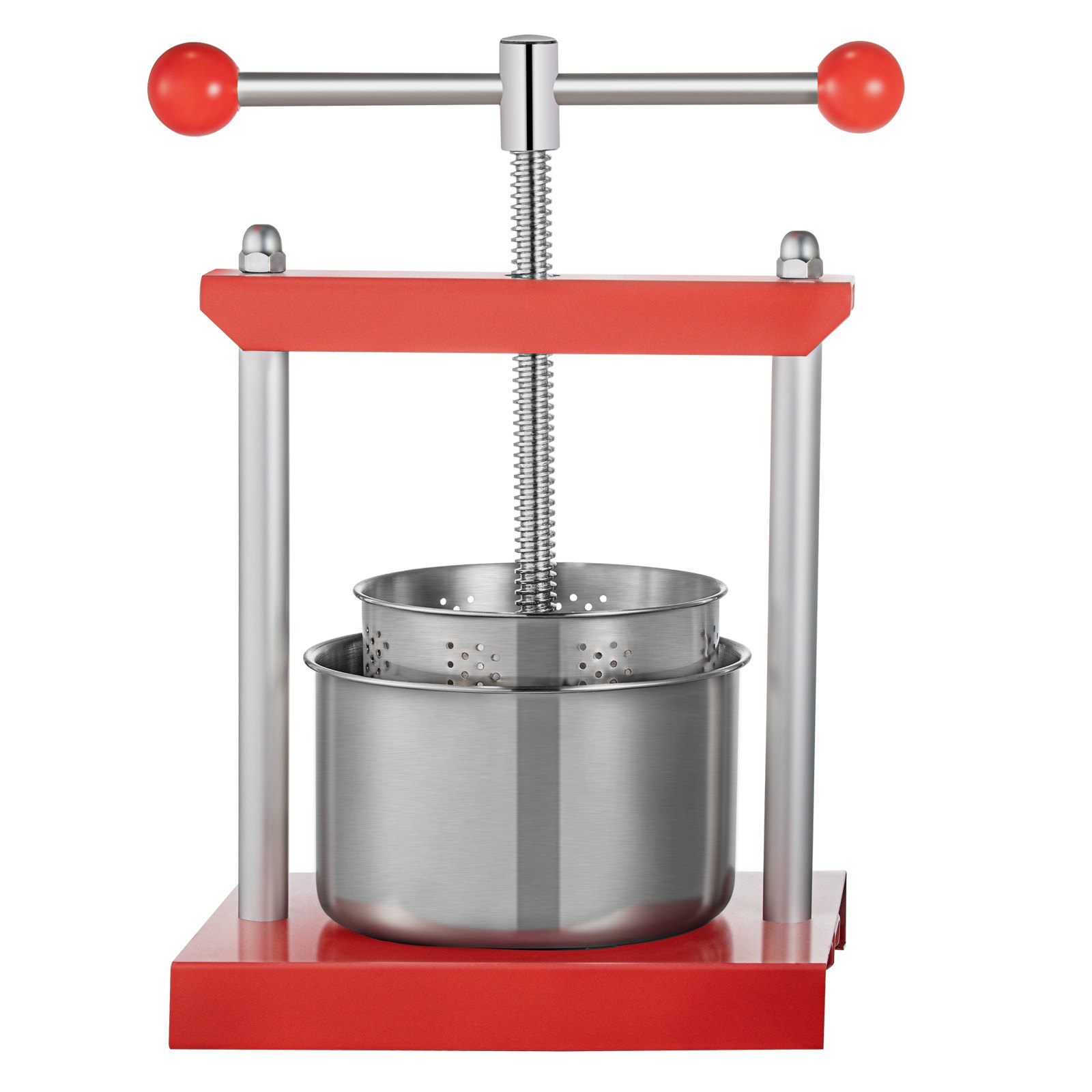 VEVOR Fruit Wine Press, 0.53Gal/2L Grape Press for Wine Making, Wine ...